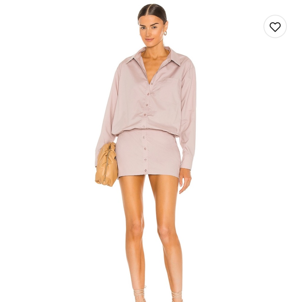 L’Academie Xavier Mini Dress in Beige
